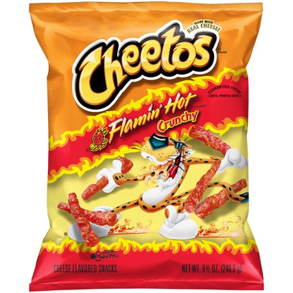 Cheetos Crunchy Flamin Hot Chs Flv Snack 10/8.5oz